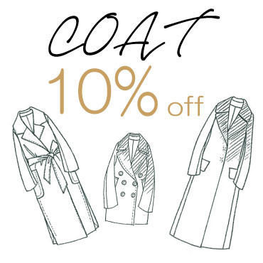 COAT　10％OFF！